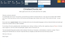 Tablet Screenshot of christianchords.net